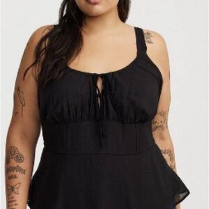 Torrid Black Sleeveless Blouse